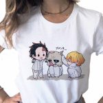T shirt Demon Slayer femme Inosuke Tanjiro Zenitsu