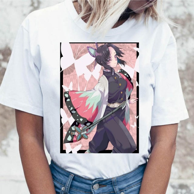 T shirt Demon Slayer Shinobu pour femme