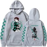 Sweat Pull Demon Slayer Tanjiro Kamado Gris