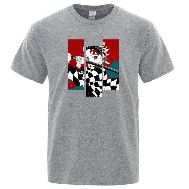 T shirt Demon Slayer Tanjiro avec épée en 8 couleurs – Image 7