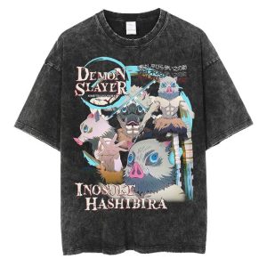 T shirt Demon Slayer Inosuke Vintage