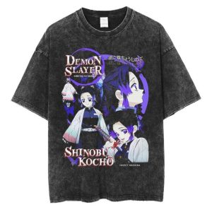 T shirt Demon Slayer Shinobu rétro
