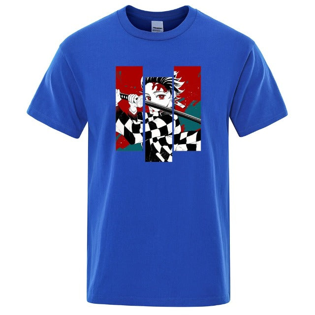 T shirt Demon Slayer Tanjiro avec épée en 8 couleurs – Image 5
