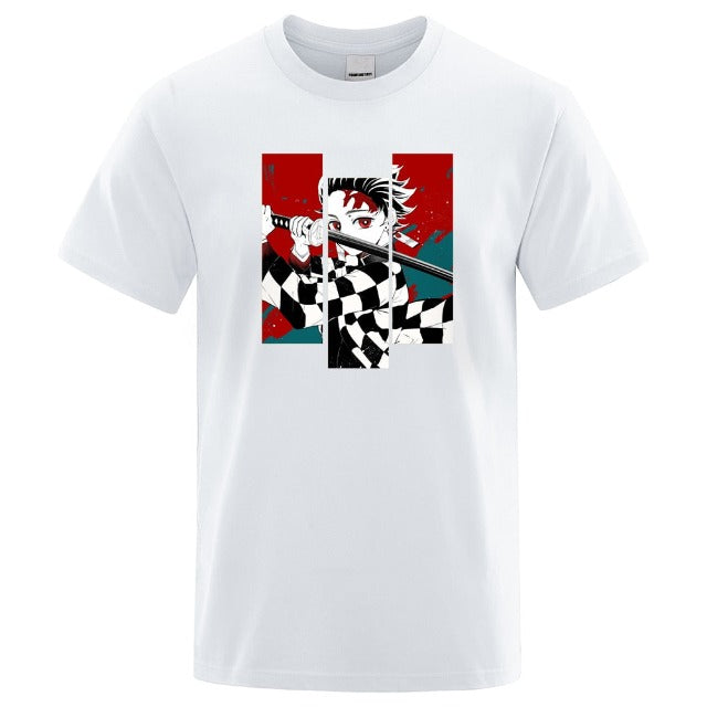 T shirt Demon Slayer Tanjiro avec épée en 8 couleurs – Image 3