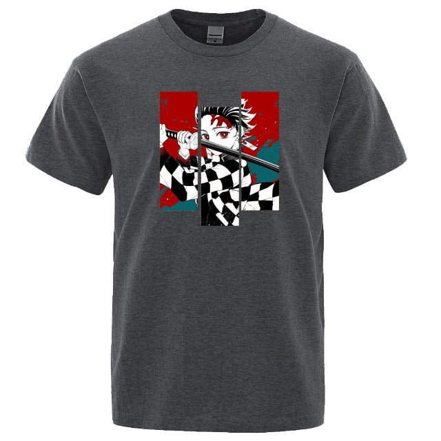T shirt Demon Slayer Tanjiro avec épée en 8 couleurs – Image 8