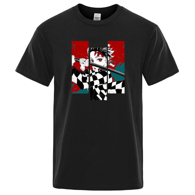 T shirt Demon Slayer Tanjiro avec épée en 8 couleurs – Image 9