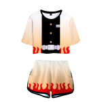 Pyjama demon slayer pour femme motif Rengoku Kyojuro