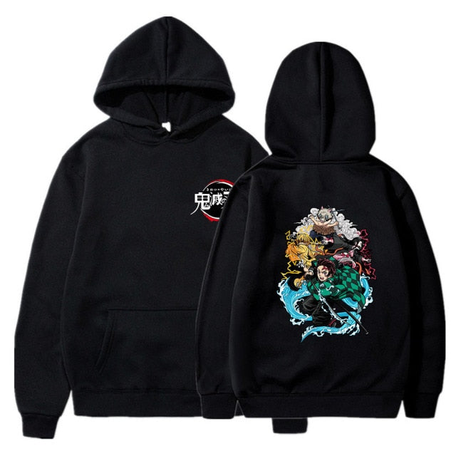 Sweat Demon Slayer à capuche unisexe – Image 3