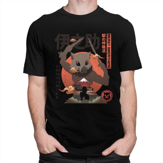 T shirt Demon Slayer Inosuke disponible en 6 couleurs, pour homme et femme – Image 3