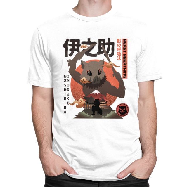 T shirt Demon Slayer Inosuke disponible en 6 couleurs, pour homme et femme – Image 4
