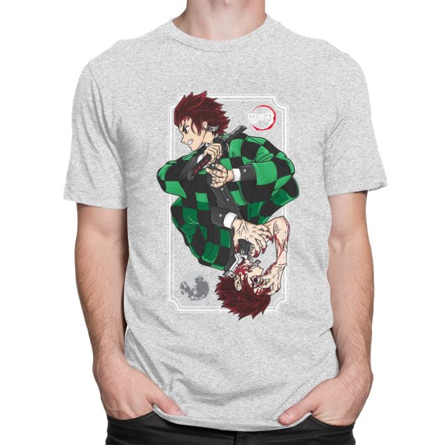 T shirt Demon Slayer Tanjiro floqué, choix de 6 couleurs, pour adultes unisexe – Image 4