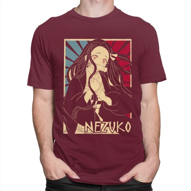 T shirt Demon Slayer Nezuko floqué, trois couleurs, unisexe – Image 4