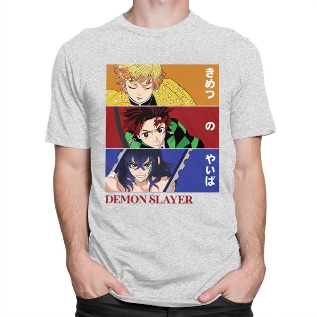 T shirt Demon Slayer floqué pour adultes, hommes et femmes - 6 coloris – Image 4