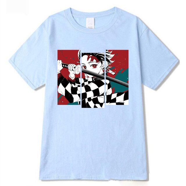T shirt Demon Slayer floqué, choix de 4 coloris, pour homme et femme – Image 5