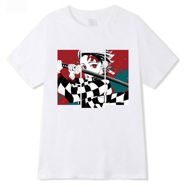 T shirt Demon Slayer floqué, choix de 4 coloris, pour homme et femme – Image 3