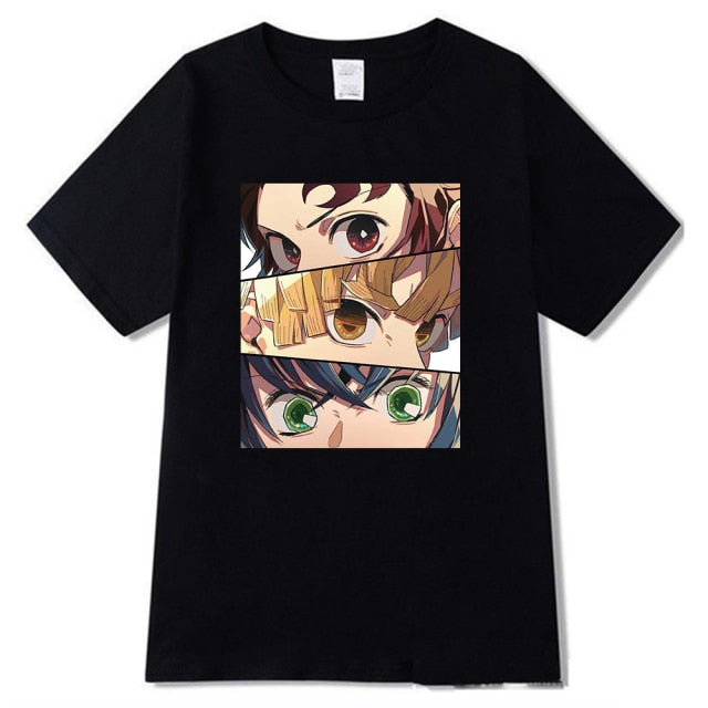 T shirt Demon Slayer floqué unisexe - 4 coloris – Image 3