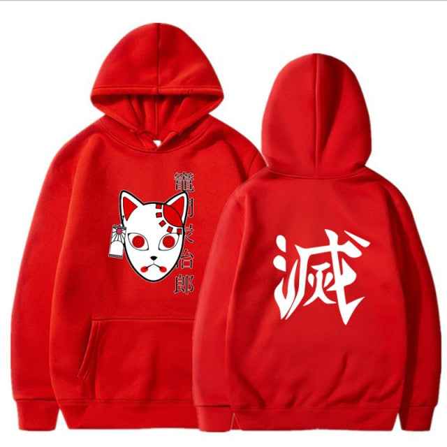 Sweat Demon Slayer capuche masque conjuration unisexe – Image 5