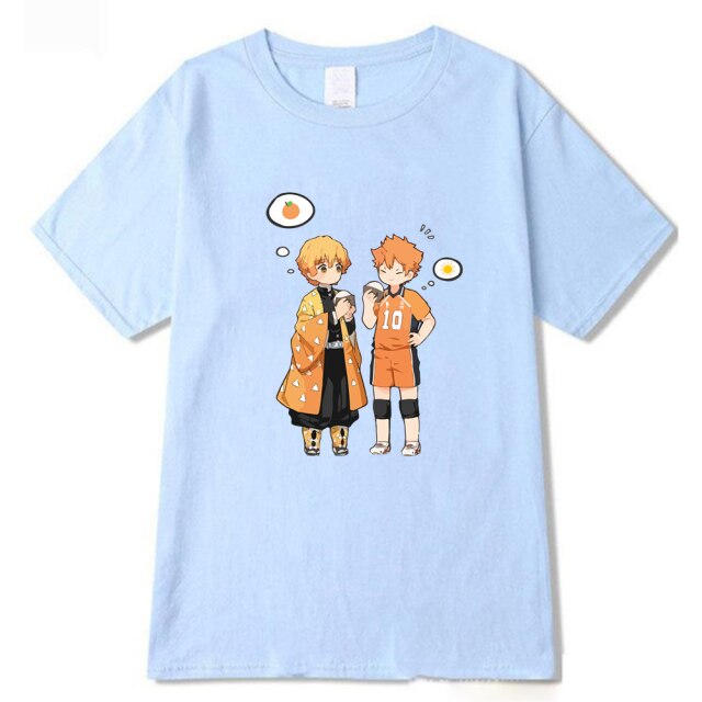 T shirt Demon Slayer Zenitsu floqué, 4 coloris, unisexe – Image 5