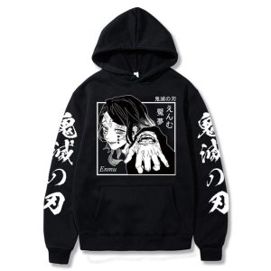 Sweat à Capuche Demon Slayer Enmu Adulte Homme Femme Manches Longues