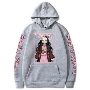 Sweat Demon Slayer Nezuko unisexe à manches longues