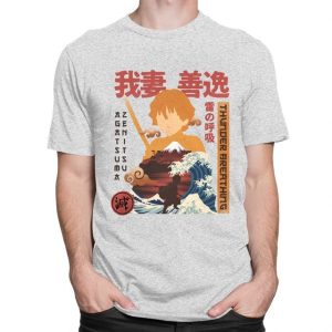 T shirt Demon Slayer Zenitsu Agatsuma éclair