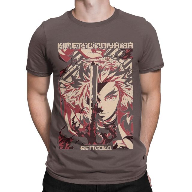 T shirt Demon Slayer Kyojuro Rengoku Flamme – Image 4