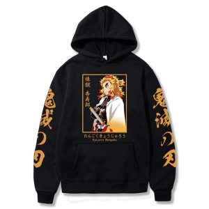 Sweat Demon Slayer Kyojuro Pillier de la Flamme Adulte Homme Femme Manches Longues