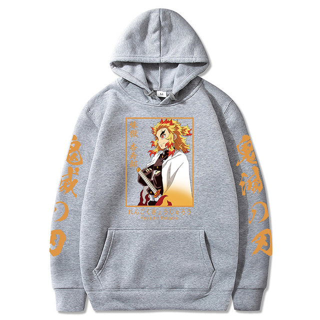 Sweat Demon Slayer Kyojuro Rengoku Flamme Unisexe – Image 3