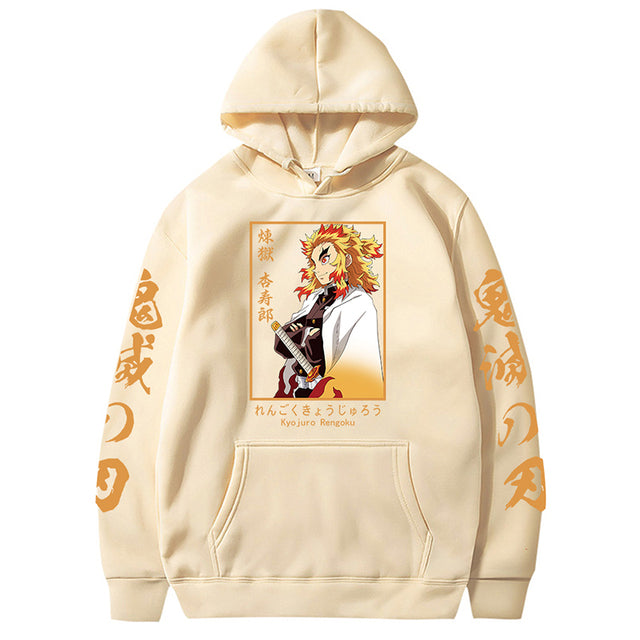 Sweat Demon Slayer Kyojuro Rengoku Flamme Unisexe – Image 4