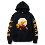 Sweat à Capuche Demon Slayer Zenitsu Premier Mouvement Adulte Homme Femme Manches Longues