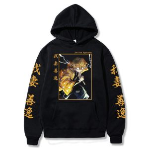 Sweat à Capuche Demon Slayer Zenitsu Adulte Homme Femme Manches Longues
